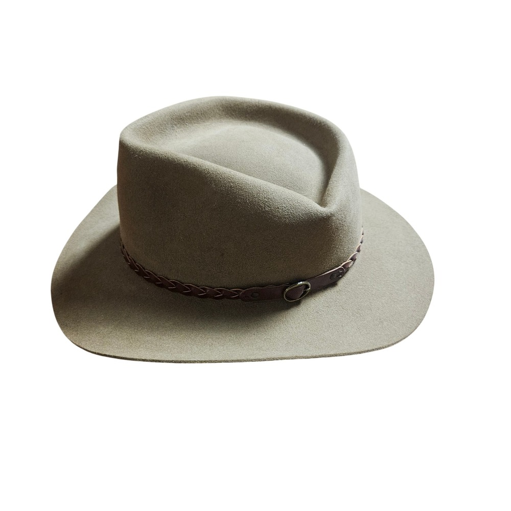 Akubra Stockman Australian Fur Felt Outback Hat 60 Made in Australia Western